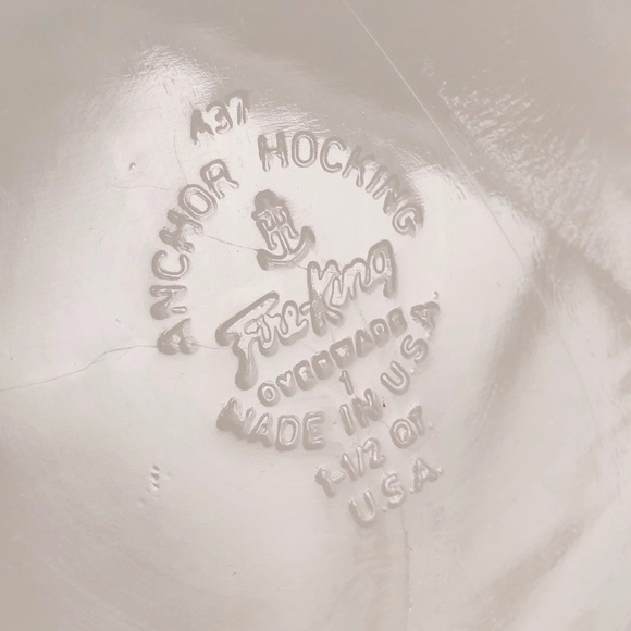 Vintage Anchor Fire King Peach Lustre Baking Dish - Picture 7 of 7